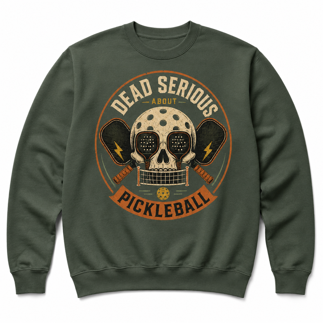 Dead Serious About Pickleball Skeleton Shirt