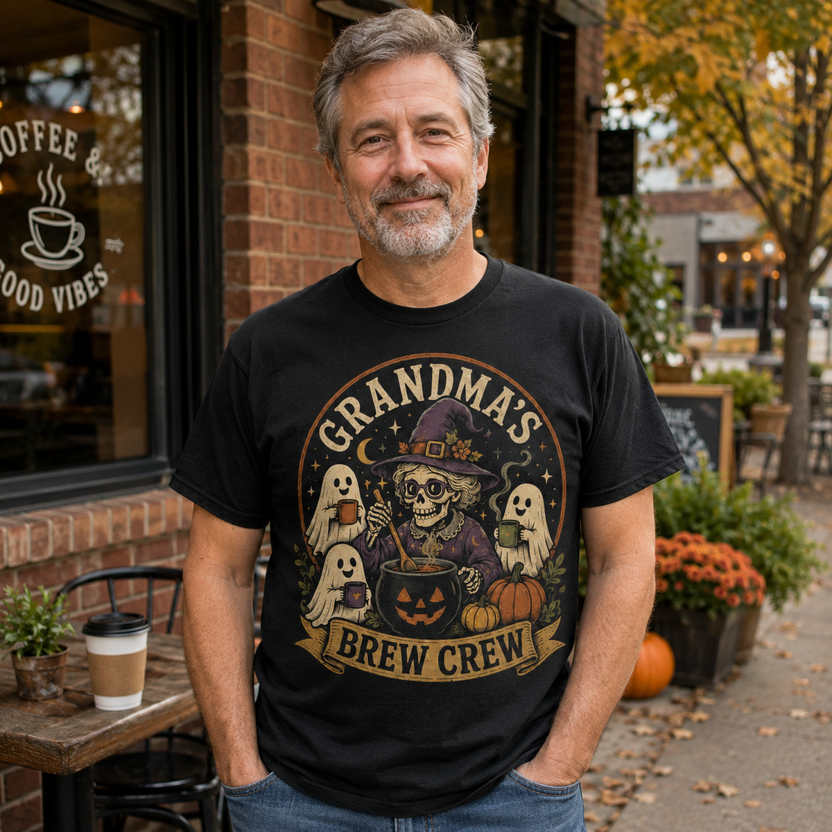 Grandma’s Brew Crew Halloween Witch Shirt