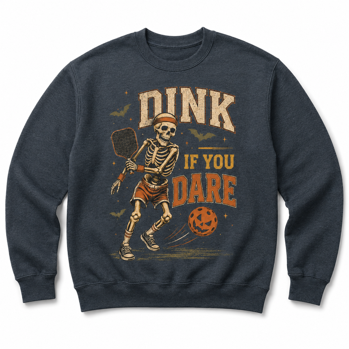 Dink If You Dare Pickleball Halloween Skeleton Shirt